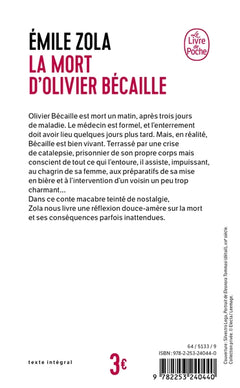 La mort d'Olivier Bécaille et autres nouvelles naturalistes