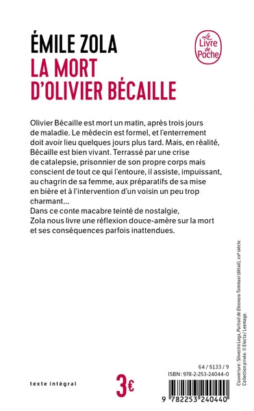 La mort d'Olivier Bécaille et autres nouvelles naturalistes