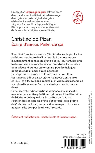 Ecrire d'amour, parler de soi