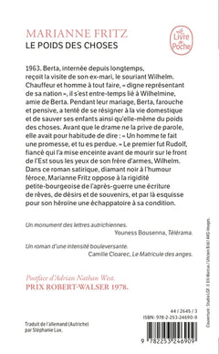 Le poids des choses
