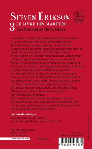 Les Souvenirs de la glace (Le Livre des martyrs, Tome 3)
