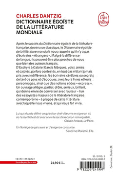 Dictionnaire égoïste de la littérature mondiale