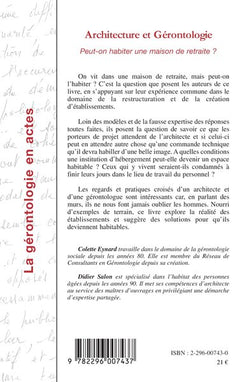 Architecture et gérontologie: Peut-on habiter une maison de retraite?