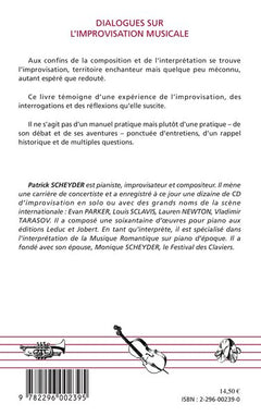 Dialogues sur l'improvisation musicale