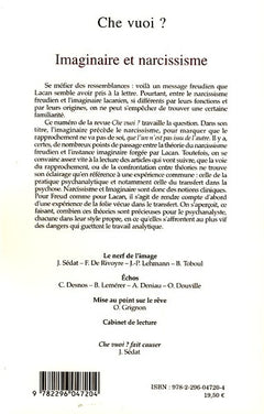 Imaginaire et Narcissisme