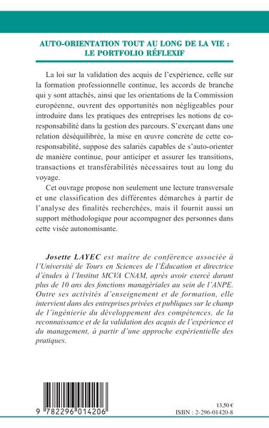 Auto-orientation tout au long de la vie: Le portfolio réflexif