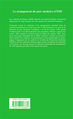 Le management du parc nucléaire d'EDF