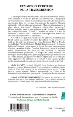 Femmes et écriture de la transgression