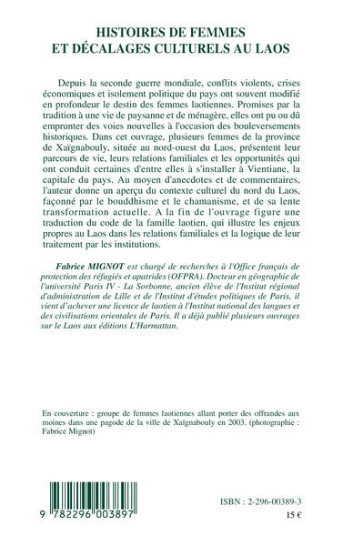 Histoires de femmes et décalages culturels au Laos