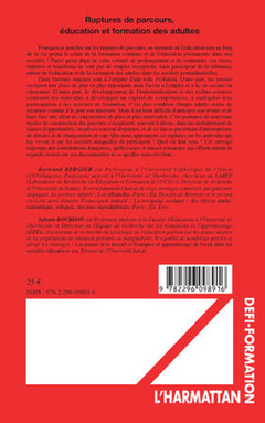 Ruptures de parcours, éducation et formation des adultes