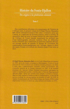 Histoire du Fouta-Djallon (Tome 1)