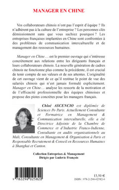 Manager en Chine