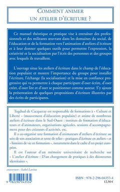 Comment animer un atelier d'écriture