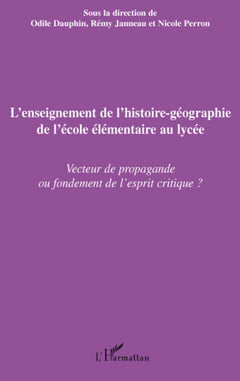 L'enseignement de l'histoire-géographie de l'école élémentaire au lycée