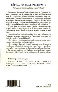 L'éducation des jeunes enfants