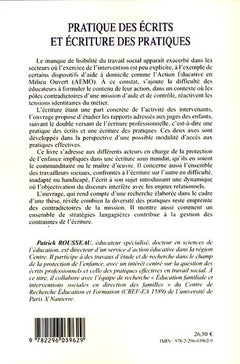 Pratique des écrits et écriture des pratiques