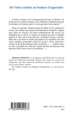 De l'échec scolaire au bonheur d'apprendre