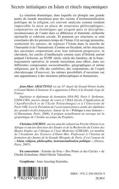 Secrets initiatiques en Islam et rituels maçonniques