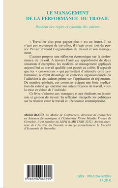 Le management de la performance du travail