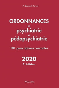 Ordonnances en psychiatrie et pédopsychiatrie 2020