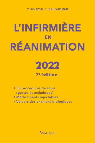 L'infirmiere en reanimation, 7e ed.