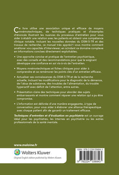 Techniques d'entretien et d'évaluation en psychiatrie, 2e éd