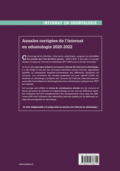 Annales corrigées de l'internat en odontologie 2020-2022