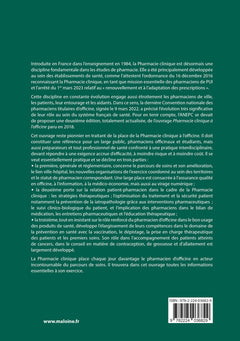 Pharmacie clinique à l'officine 2e ed