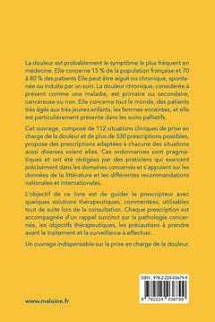 Ordonnances de prise en charge de la douleur 2024