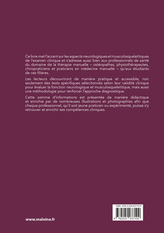 Examen clinique de l'appareil neuro-musculo-squelettique