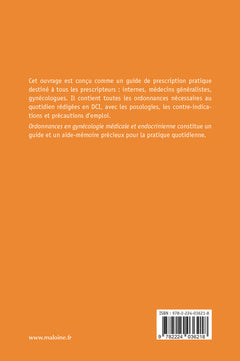 Ordonnances en gynécologie médicale et endocrinienne 2022