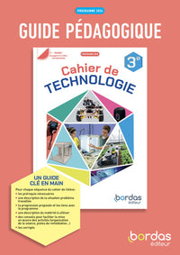 Technologie 3e - 2026 - Guide pédagogique