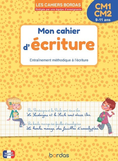 Cahier d'écriture CM1 CM2