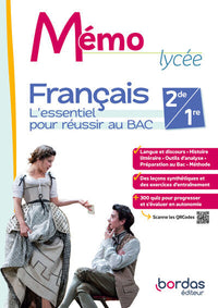 Mémo Lycée - Français 2de / 1re - 2024 - Cahier - élève