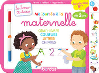 Ma journée à la maternelle graphisme couleurs chiffres