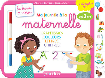 Ma journée à la maternelle graphisme couleurs chiffres