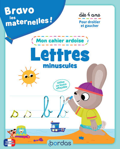 Mon cahier ardoise - Lettres minuscules dès 4 ans