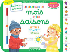 Les livres-ardoises - Je découvre les mois et les saisons