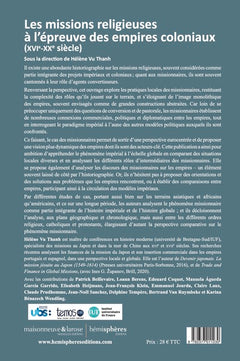 Les Missions religieuses à l’épreuve des empires coloniaux