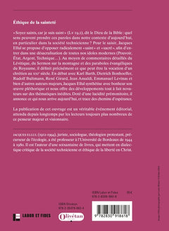 Ethique de la sainteté