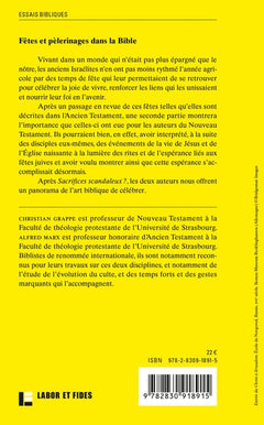 Fêtes et pèlerinages dans la Bible