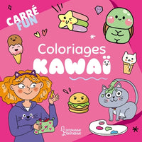 Carré fun - Coloriages Kawaï