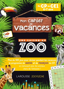 Cahier de vacances Une saison au zoo CP-CE1