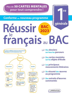 Bac 2023 - Réussir le français au bac, avec des cartes mentales