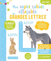 Mon super cahier effaçable - Grandes lettres - De la Petite à la Moyenne section 3-4 ans