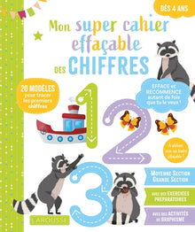 Mon super cahier effaçable - Chiffres