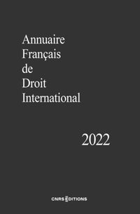 Annuaire français de droit international 68 - 2022