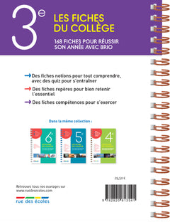 Les fiches du collège 3e