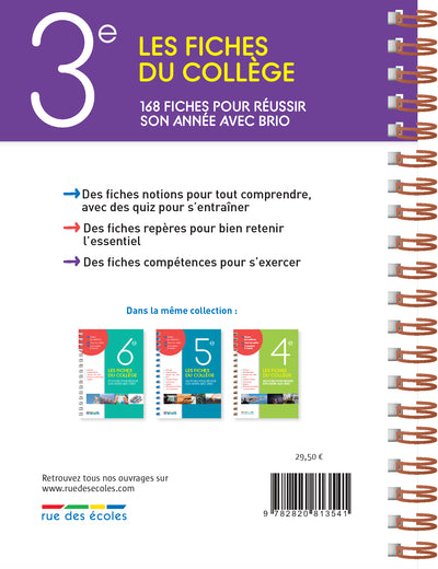 Les fiches du collège 3e