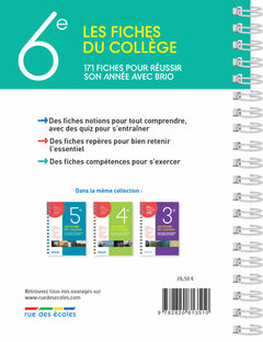 Les fiches du collège 6e
